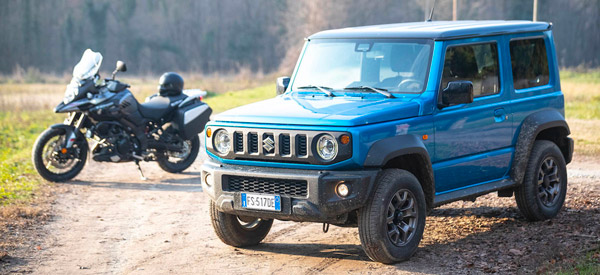 Suzuki Jimny VS V-Strom 1000 XT: il DNA dell’avventura